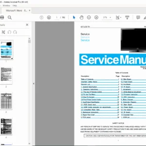 Vizio E422VA Service Manual PDF — LCD TV Repair & Schematics