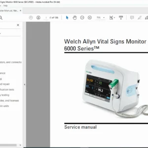 Welch Allyn VSM 6000 Service Manual PDF DOWNLOAD
