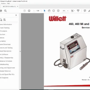 Willett 460 Inkjet Printer Service Manual (Rev. AA) PDF