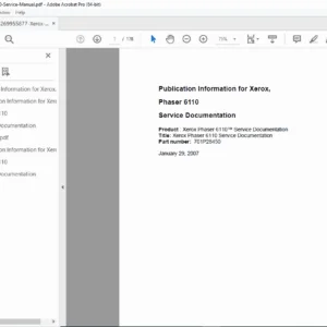 Xerox Phaser 6110 Service Manual – Repair & Troubleshooting PDF