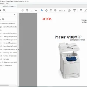 Xerox Phaser 6180MFP Service Manual: Official Repair & Parts Guide (2007) PDF