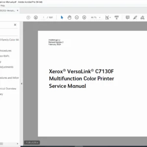 Xerox VersaLink C7130 Family Service Manual PDF