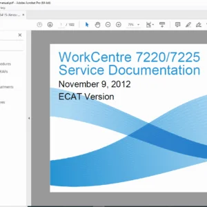 Xerox WorkCentre 7220 / 7225 Service Manual – ECAT Repair Guide PDF
