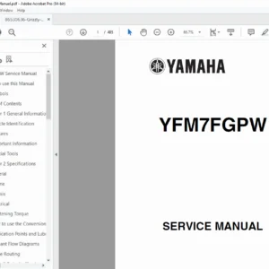 Yamaha Grizzly YFM7FGPW Service Manual PDF
