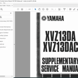Yamaha Venture Royale XVZ1300 Service Manual (1986-1993) - XVZ13DS/DA PDF