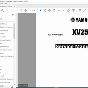 Yamaha Virago 250 XV250 Service Repair Workshop Manual 1988-2009 PDF
