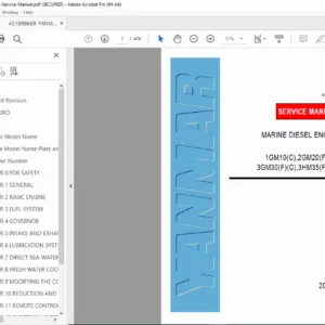 Yanmar 1GM10 2GM20 3GM30 3HM35 Diesel Engine Service Manual PDF