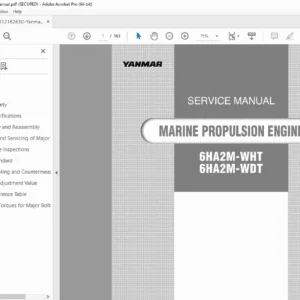 Yanmar 6HA2M Marine Engine Service Manual PDF