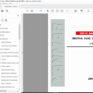 Yanmar L-Series Diesel Engine Service Manual PDF – L40AE to L100AE