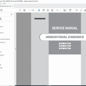 Yanmar TNV IDI Service Manual 2008 - PDF DOWNLOAD