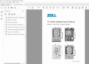 ZOLL 731 Series Ventilator Service Manual – Z Vent, EMV+, Eagle II, AEV (PDF)
