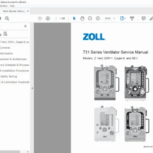 ZOLL 731 Series Ventilator Service Manual – Z Vent, EMV+, Eagle II, AEV (PDF)