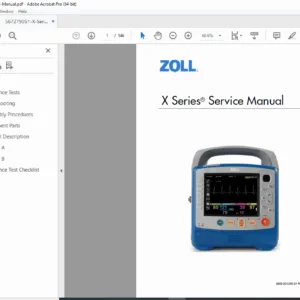 ZOLL X Series Defibrillator Monitor Service Repair Manual - PDF