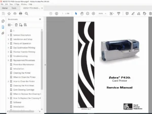 Zebra P430i Card Printer Service Manual – Repair & Troubleshooting PDF
