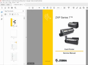 Zebra ZXP Series 7 Card Printer Service Manual PDF – Repair Guide