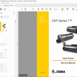 Zebra ZXP Series 7 Card Printer Service Manual PDF – Repair Guide