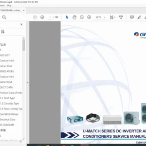 u-Match Air Conditioner Service Manual PDF — Repair & Diagnostics