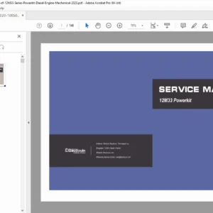 12M33 Powerkit Diesel Engine Service Manual - Complete Repair Guide PDF 2023