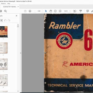 1965 Rambler American Technical Service Manual PDF DOWNLOAD