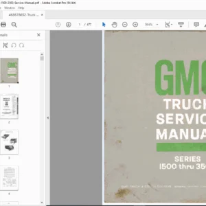 1969 GMC Truck 1500–3500 Service Manual – Factory Repair PDF