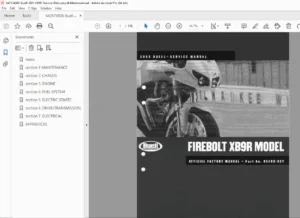 2003 Buell XB9 Firebolt Service & Repair Manual – Official Factory PDF