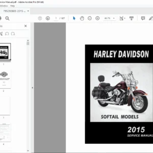 2015 Harley-Davidson Softail Models Service Manual – Factory PDF