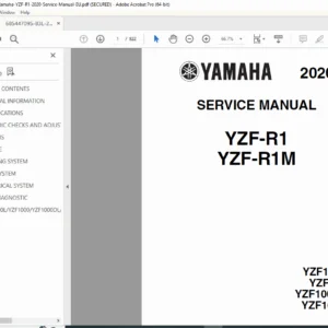 2020 Yamaha YZF-R1 Service Manual (B3L-28197-20) – Complete Repair Guide PDF