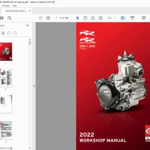 2022 Beta RR 250/300 2T Race Edition Workshop Service Manual (PDF)