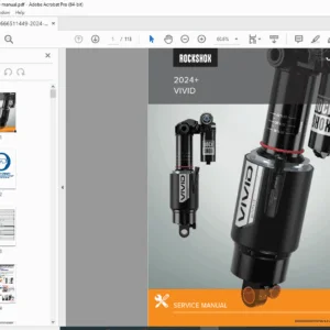 2024 RockShox Vivid Service Manual Mountain Bike Rear Shock Repair Guide PDF