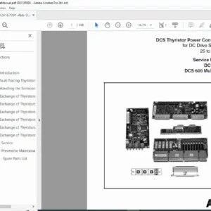 ABB DCS 500B / DCS 600 MultiDrive Service Manual PDF