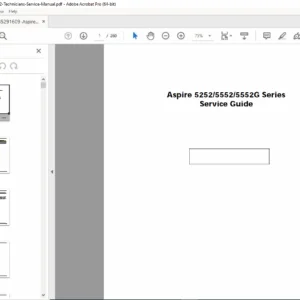 Acer Aspire 5252, 5552, & 5552G Laptop Service Guide PDF