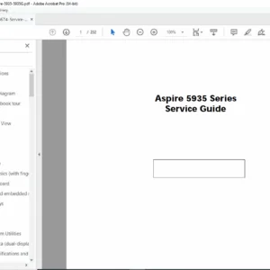 Acer Aspire 5935 5935G Laptop Service Manual Repair Guide PDF