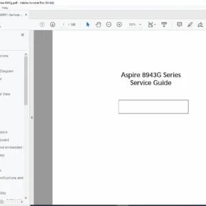 Acer Aspire 8943G Series Service Guide Repair Manual (Disassembly/FRU) PDF