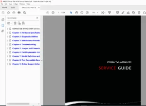 Acer Iconia Tab A100/A101 Service Manual (Service Guide 2011) – PDF