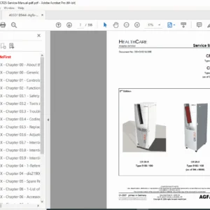 Agfa CR 35-X & CR 25.0 (Type 5156/105) Service Manual & Repair Guide PDF