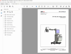 Agfa DR 100e (Rotating Column) Service Manual PDF