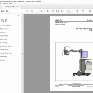Agfa DR 100e (Rotating Column) Service Manual PDF