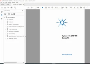 Agilent 140/240/280 Series AA Service Manual G8434-90050 Rev B (2017) PDF