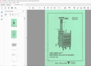 Air-Shields 7865 Birthing Room Warmer Service Manual – PDF Download