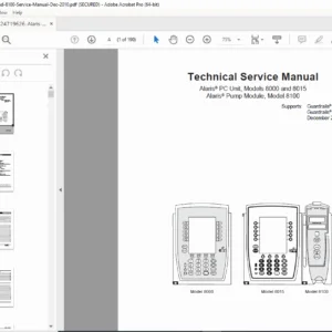 Alaris 8000 8015 8100 Infusion Pump Service Manual – PDF