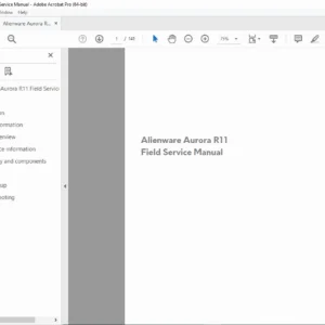 Alienware Aurora R11 Field Service Manual & Upgrade Guide - PDF Download
