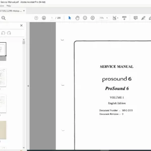 Aloka ProSound 6 Ultrasound System Service Manual Repair Guide PDF Download