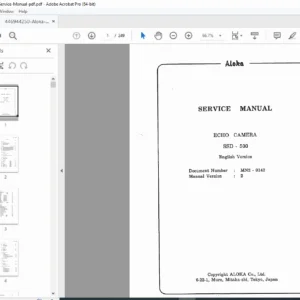 Aloka SSD-500 Service Manual PDF Instant Download