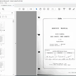 Aloka SSD-680EX / SSD-680STD Service Manual – PDF Download