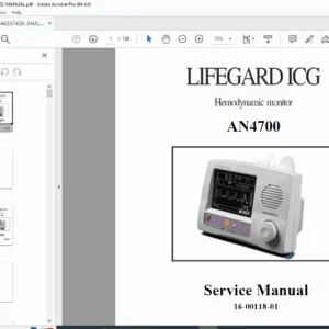 Analogic LIFEGARD ICG Hemodynamic Monitor Service Manual (AN4700) PDF