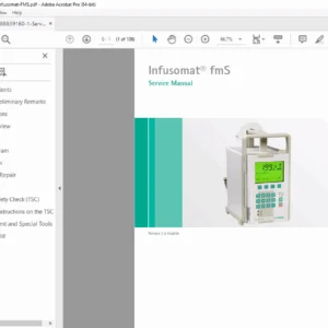 B. Braun Infusomat fmS Service Manual – Repair, Calibration & Parts Guide PDF