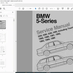 BMW 5-Series (E34) Service Manual 1989-1995 (525i, 530i, 535i, 540i) PDF