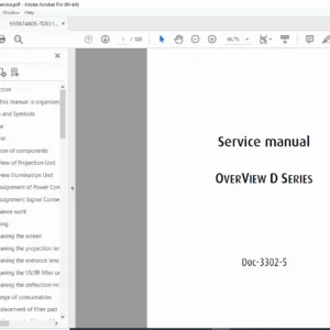 Barco OverView D Series Service Manual PDF (DOC-3302-5 Rev 08, 2006)