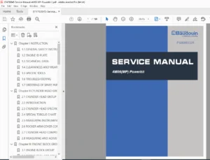 Baudouin 4M06/MP Powerkit Diesel Engine Service Manual - PDF