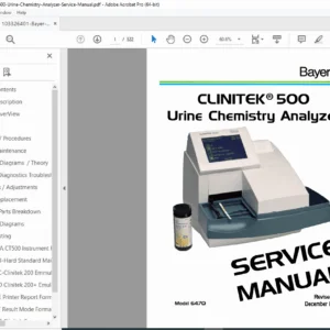 Bayer CLINITEK 500 Urine Chemistry Analyzer Service Manual PDF